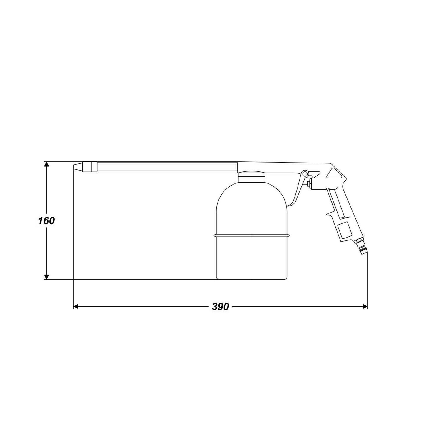 Sprühpistole Druckluft Farbpistole Lackpistole Sprühpistole Waschpistole 2-4 bar