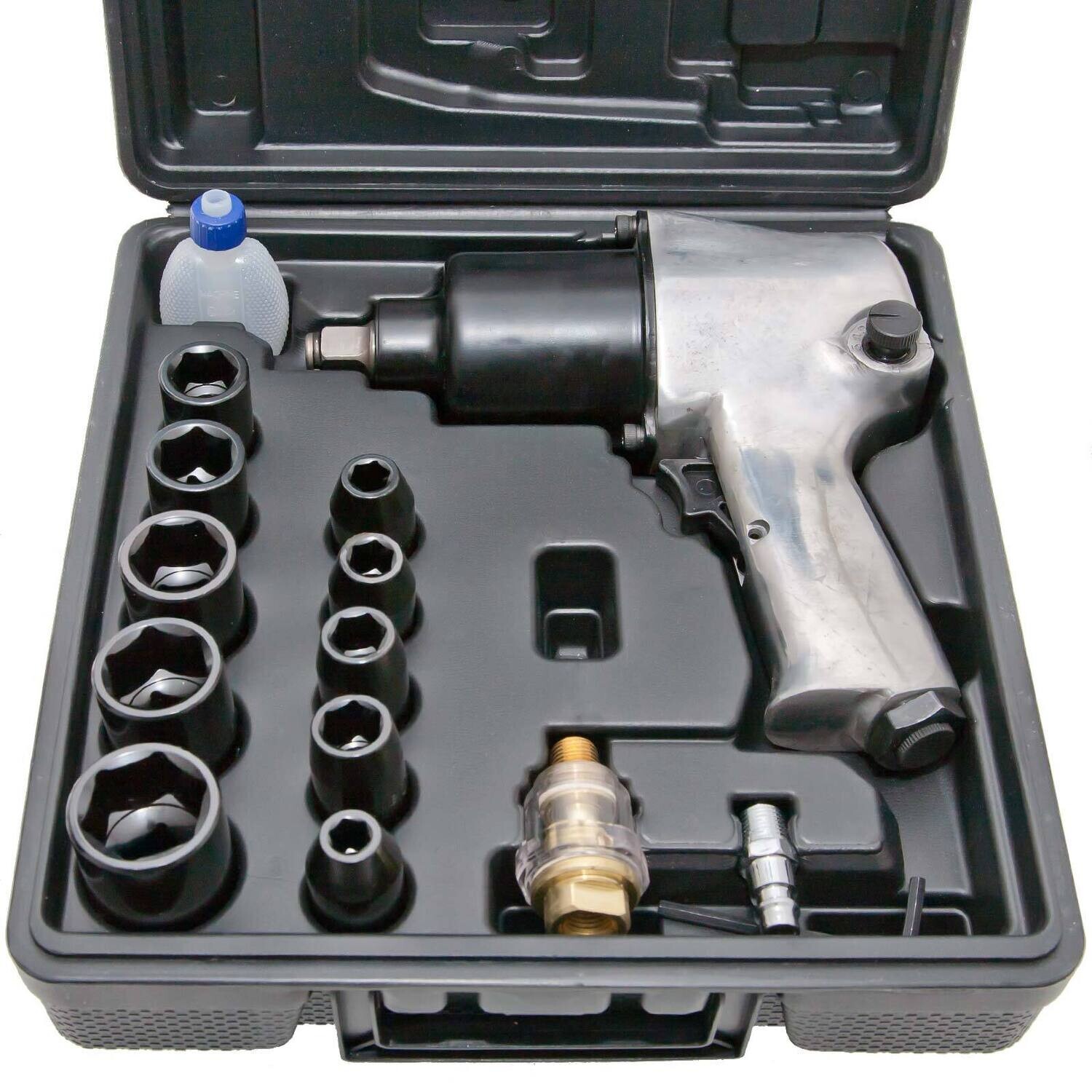 Druckluft Schlagschrauber 17-teiliges SET Schlagschraubersatz 576 Nm 1/2"