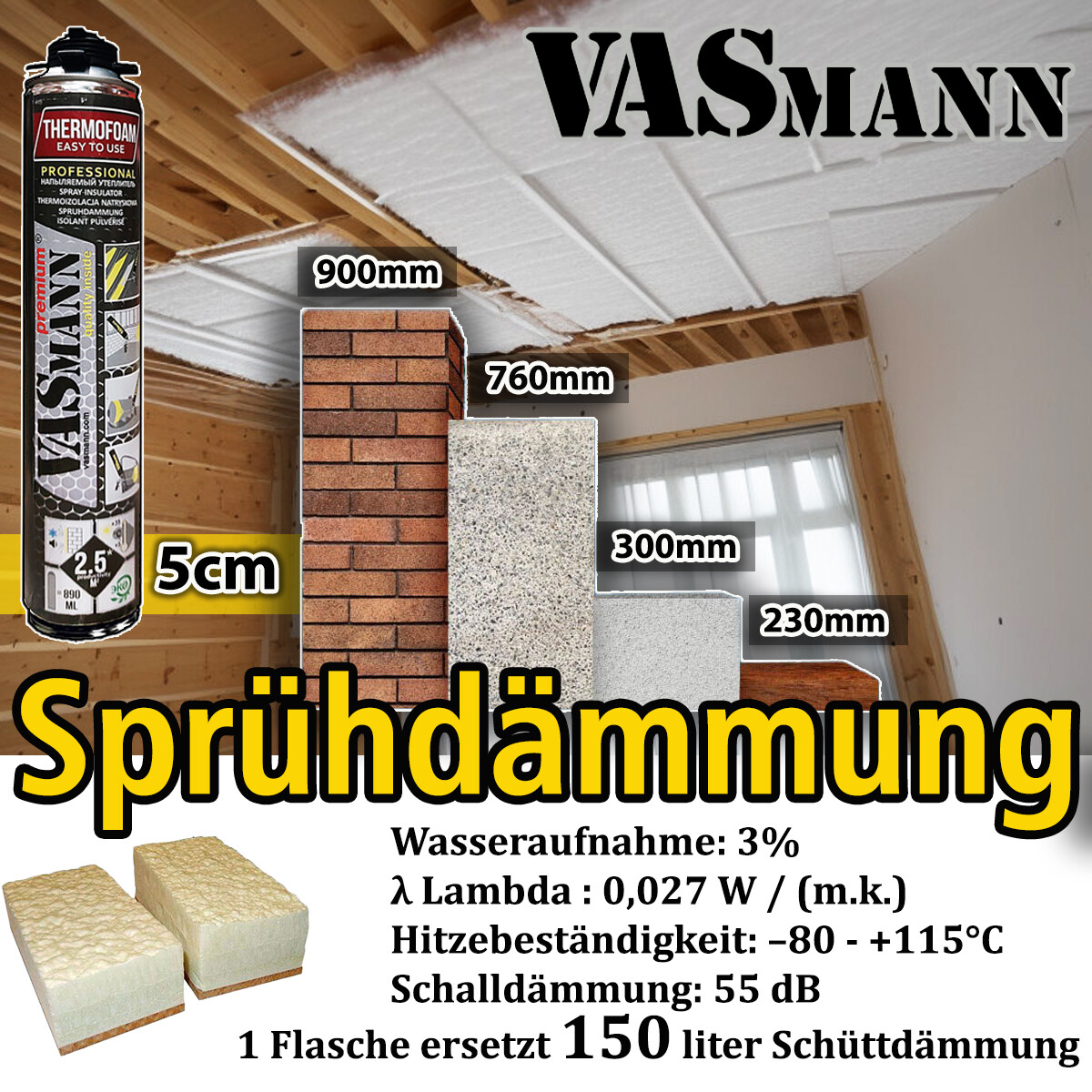 Sprühdämmung Fassadendämmung Dachdämmung Perimeterdämmung Kellerdeckendämmung Zwischensparrendämmung Effektive Wärmedämmung EPS / XPS Dämmung