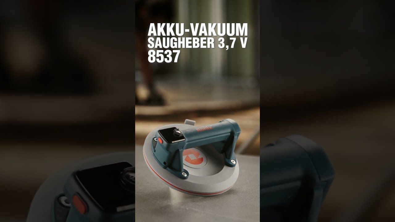 Akku Vakuum Saugheber 150 kg 3,7V Glasheber Fliesenheber Digitalanzeige