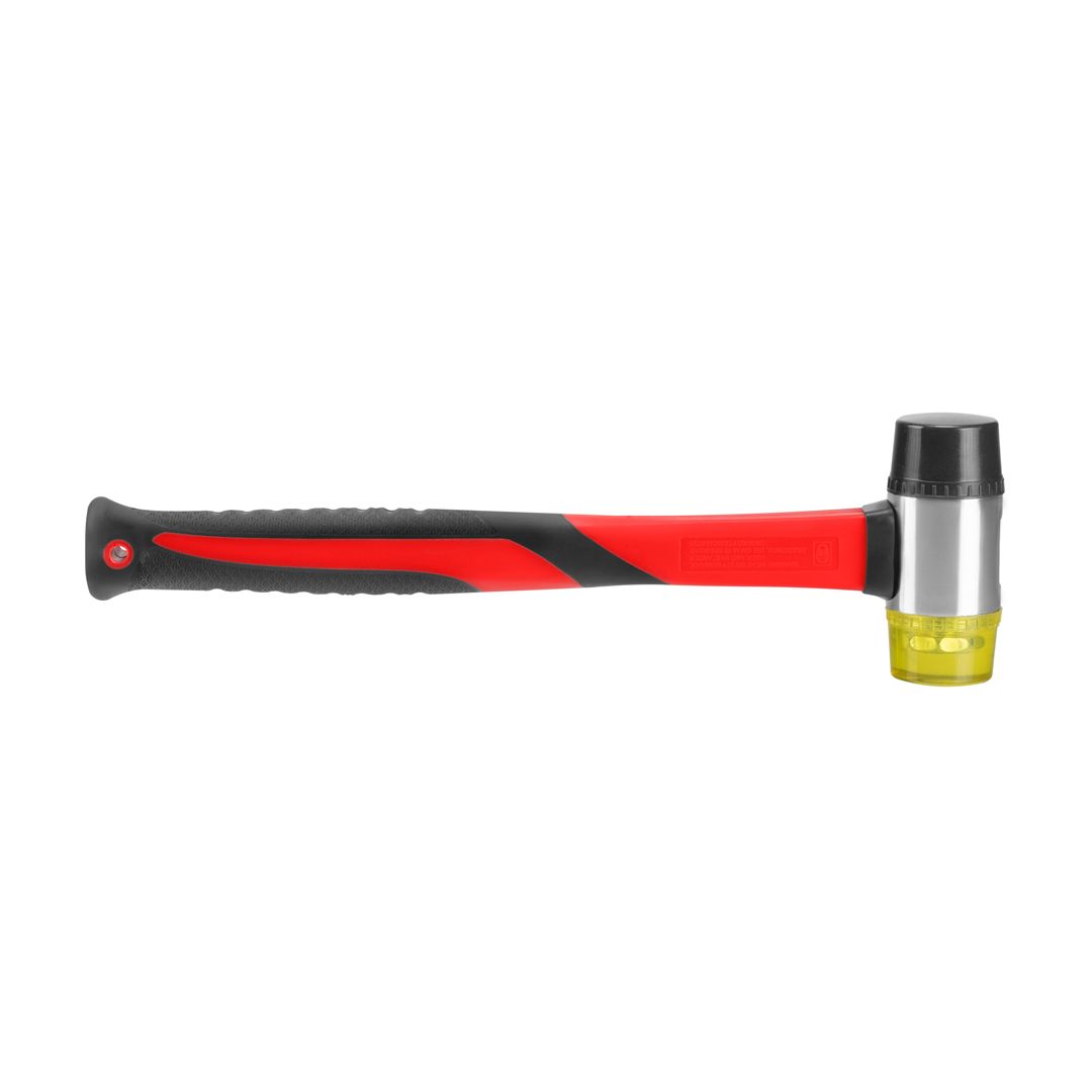 Montierhammer 40 mm 517 g 2-teiliges Gummihammer mit stoßfester Fiberglasgriff