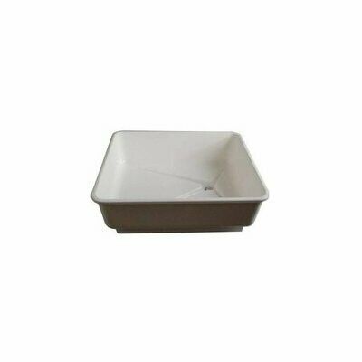 Bain Carré En Plastique Pour Pigeon Avec Bouchon - 57x55x20cm