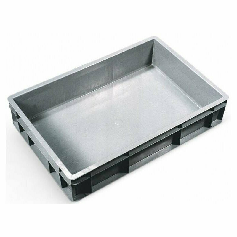 Bain Pigeon Rectangulaire En Plastique Gris 40 X 60 X 12cm