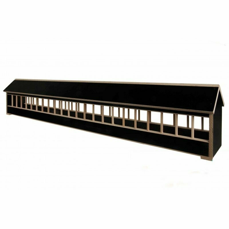 Mangeoire En Bois Avec Toit Pignon - 60cm