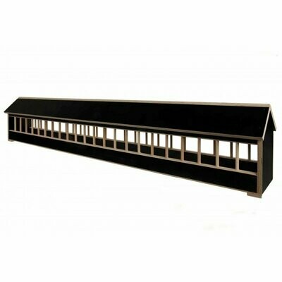 Mangeoire En Bois Avec Toit Pignon - 60cm