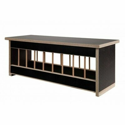 Mangeoire En Bois Avec Toit Plat - 100cm Mangeoire En Bois Avec Toit Plat - 100cm