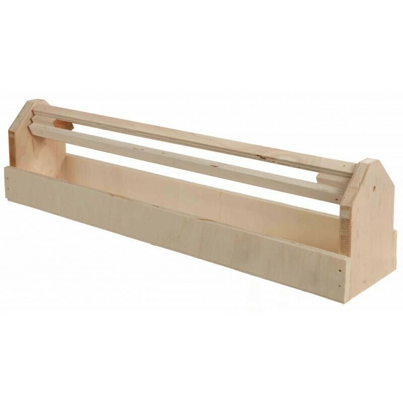 Mangeoire En Bois Avec Rouleau - 120cm