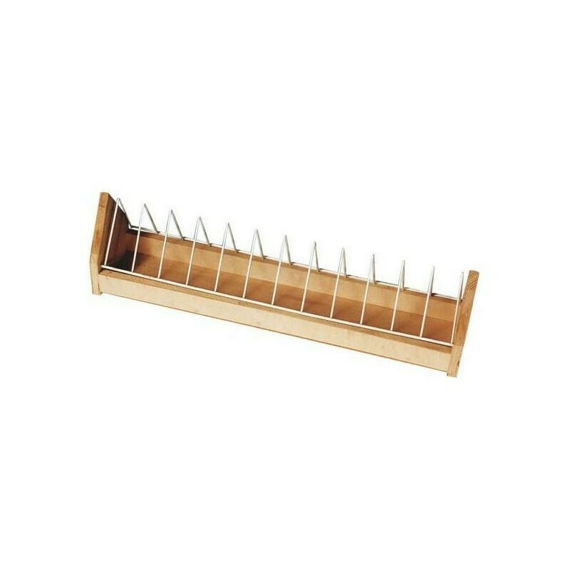 Mangeoire En Bois Avec Grille Basculante 100cm