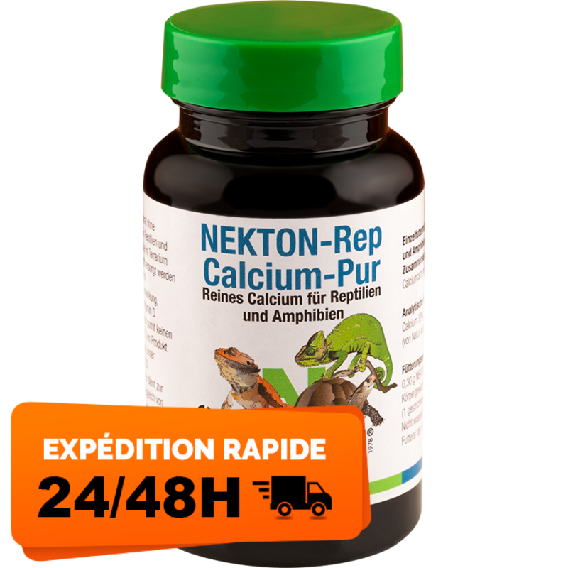 Nekton-Rep-Calcium-Pur Convient Aux Reptiles Et Aux Amphibiens 75gr