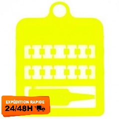Bagues Fendues 12 Pièces - 3 Mm Jaune Fluo