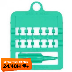 Bagues Fendues 12 Pièces - 3 Mm Vert
