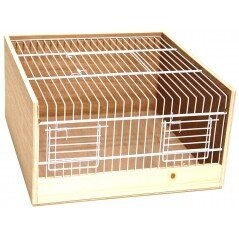 Cage De Transport Bois Type Domino 30cm