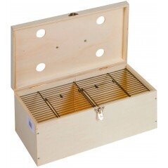 Cageot Fermé En Bois Pour Oiseaux 42 X 24 X 16cm