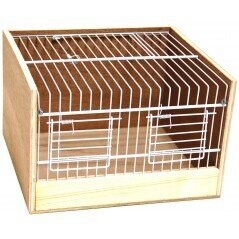 Cage De Transport Bois Type Domino 25cm