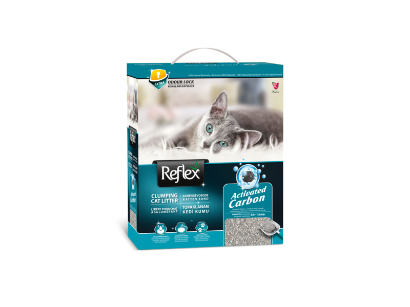 REFLEX LITIÈRE POUR CHAT CHARBON ACTIF 10L