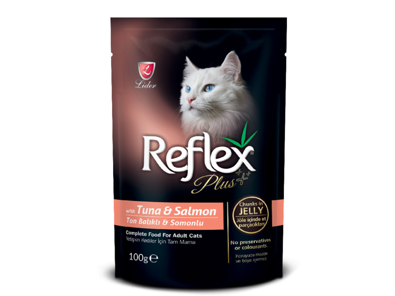 REFLEX PLUS CHAT ADULT THON & SAUMON 100 GR