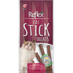 Cat Stick Treats Foie De Volaille & Herbe À Chat 3x5gr - Reflex