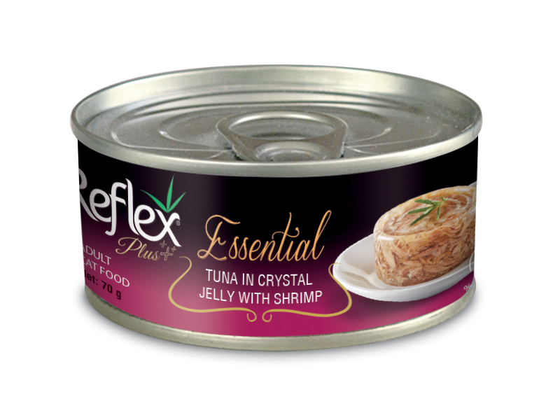 CHAT ADULT THON ET CREVETTES 70G JELLY - REFLEX PLUS