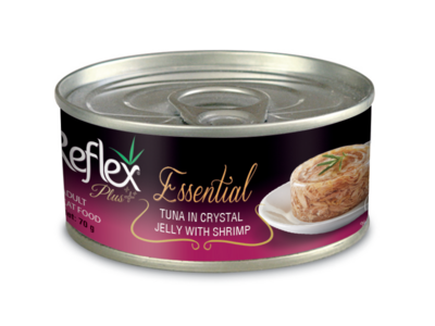 CHAT ADULT THON ET CREVETTES 70G JELLY - REFLEX PLUS