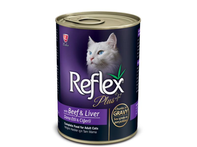 CHAT ADULT FOIE & BOEUF 400 GR - REFLEX PLUS