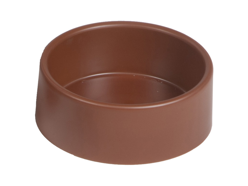 GRANDE MANGEOIRE RONDE BRUN 18X7 CM - Benelux