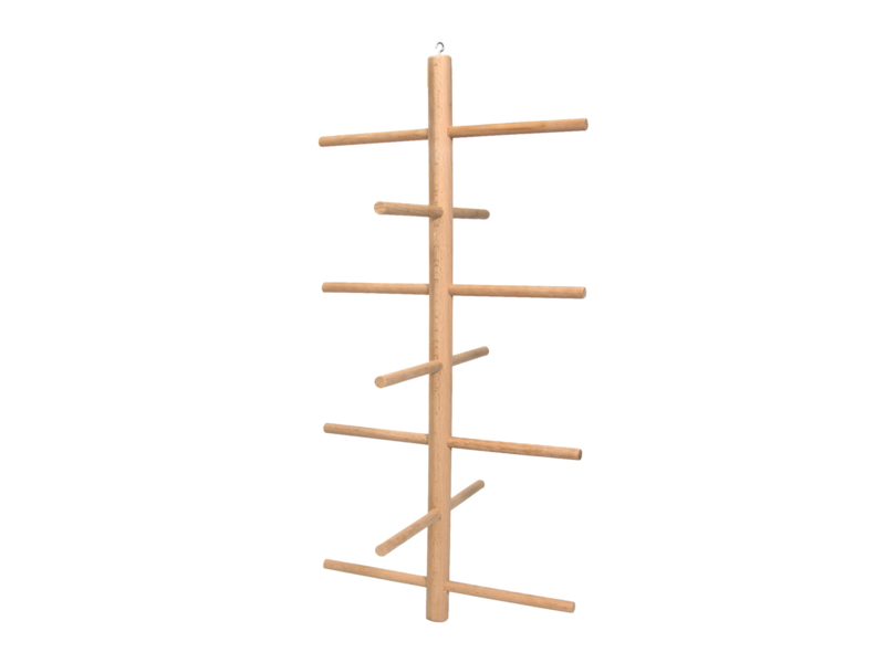 JOUETS POUR OISEAUX PERCHOIR EN BOIS SUSPENDU 20X4