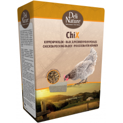 ChiX Bloc À Picorer Pour Poules 1kg - Deli Nature