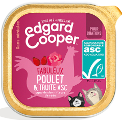 Barquette Kitten Poulet Et Truite 85gr