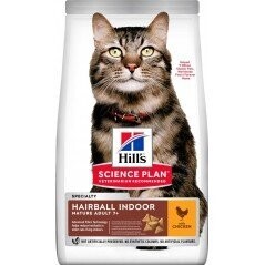 Science Plan Aliment Pour Chat Adulte Mature Hairball Indoor Au Poulet 1,5kg - Hill's