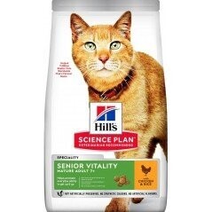 Science Plan Aliment Pour Chat Mature Senior Vitality Au Poulet & Riz 1,5kg - Hill's