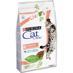 Cat Chow Sensitive - Riche En Saumon 1,5kg - Purina