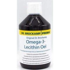 Omega-3 Lécithine huile 500ml - Dr Brockamp Probac Omega-3 Lécithine huile 500ml - Dr Brockamp Probac