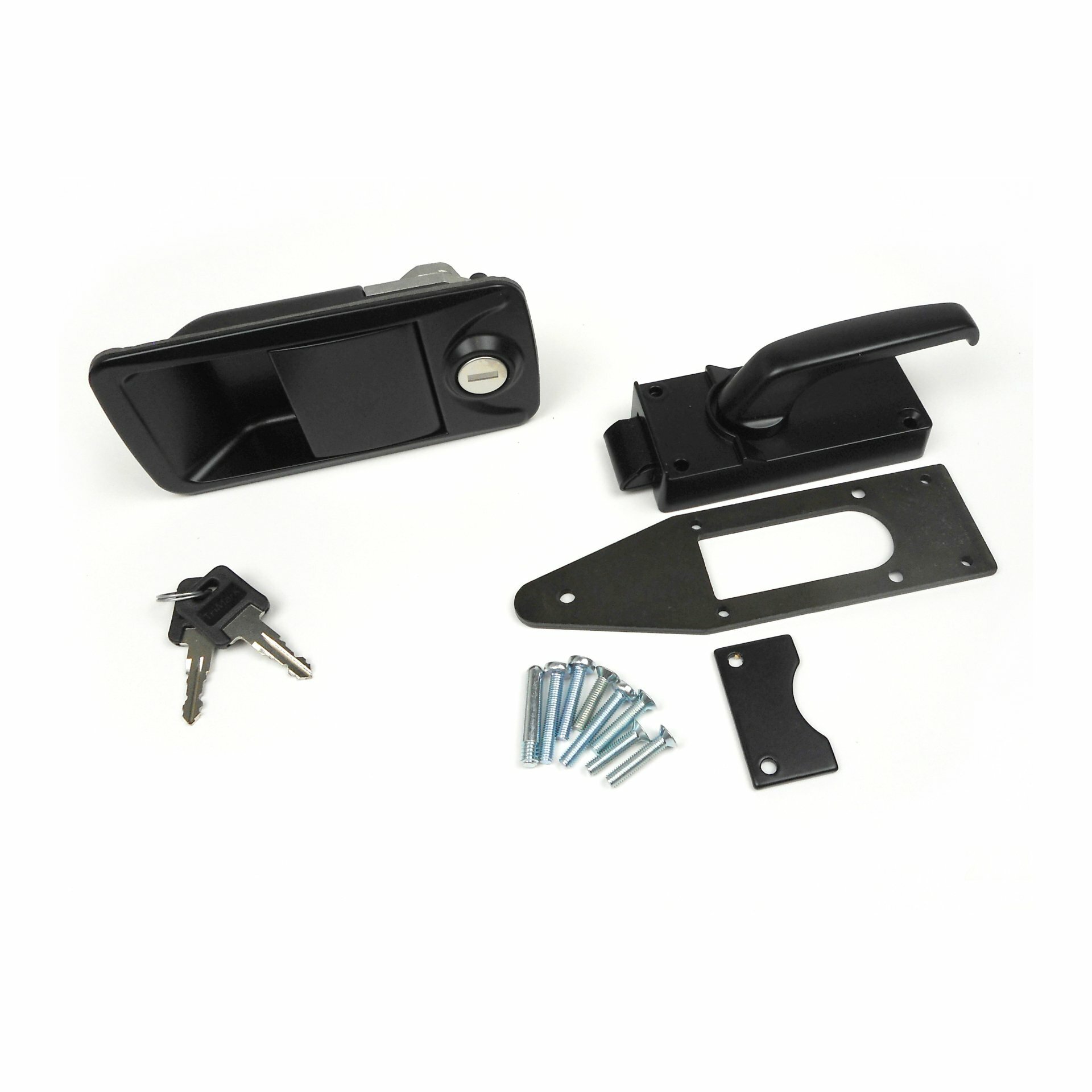 Einstiegstürschloss komplett Caraloc schwarz