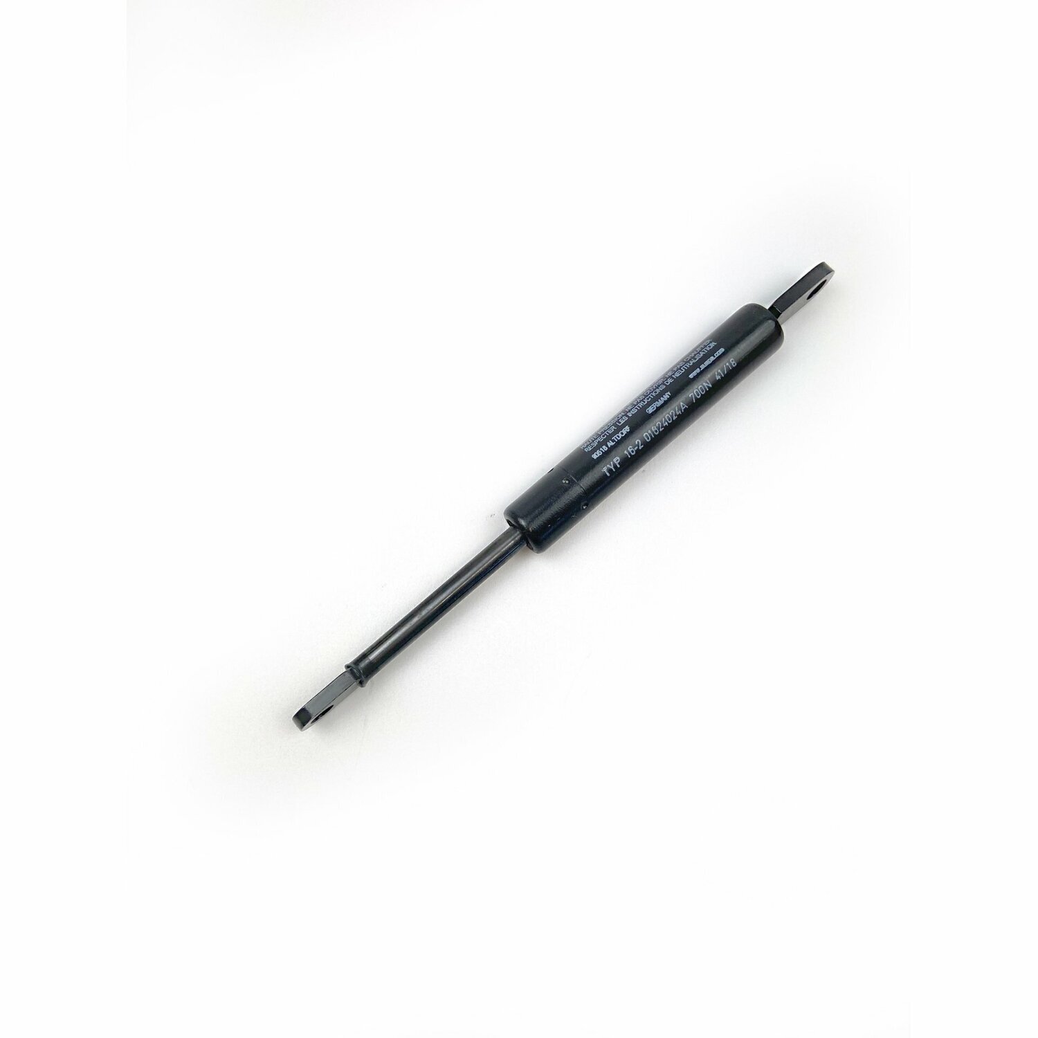 Gasfeder  700 N - 206,5 mm für Thekenglas