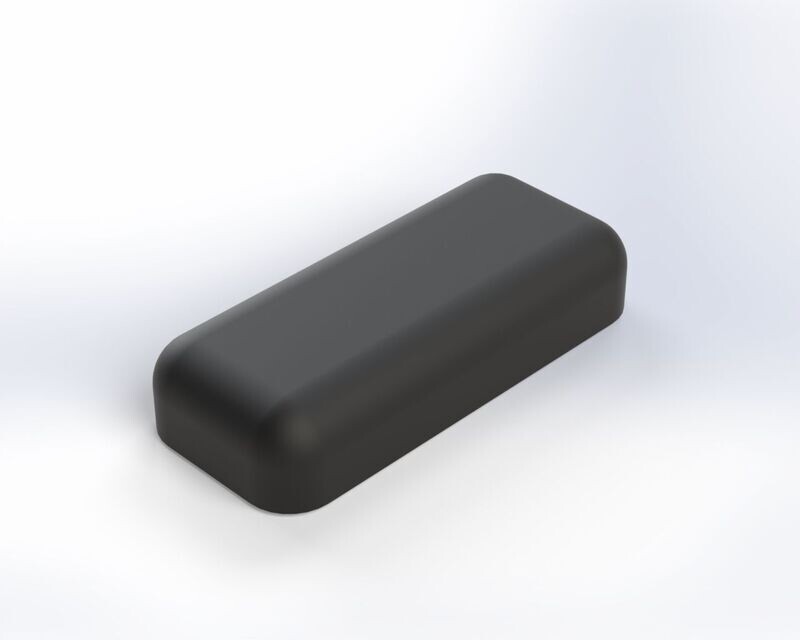 3D Möbelgleiter schwarz 30 x 13 x 6 mm
