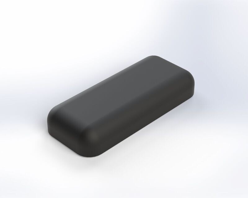 3D Möbelgleiter schwarz 30 x 13 x 5 mm