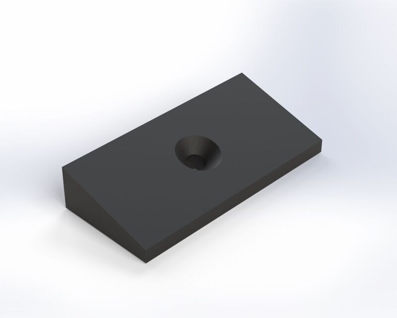 3D Vorreiber angeschrägt 5° für Windschutz