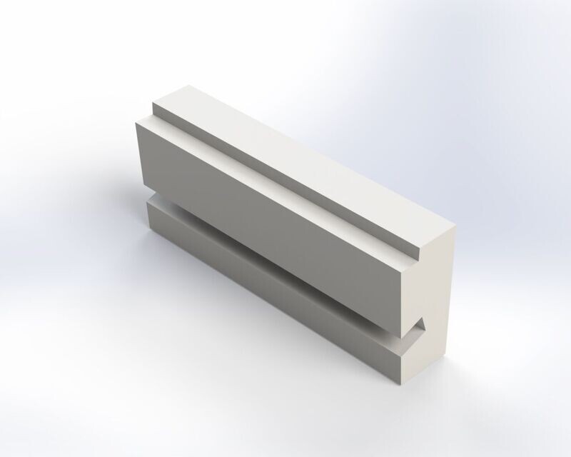 3D Halteprofil für Griffleiste 50 mm
