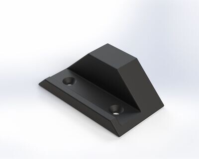 3D Auflagerbock Standard hoch schwarz