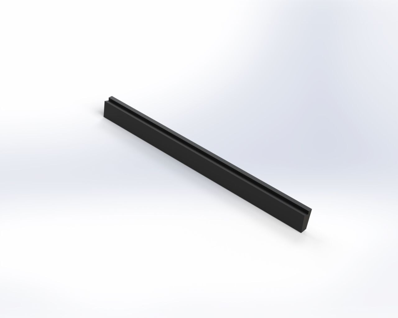 3D Halteprofil für Griffleiste 162 mm Warsteiner schwarz