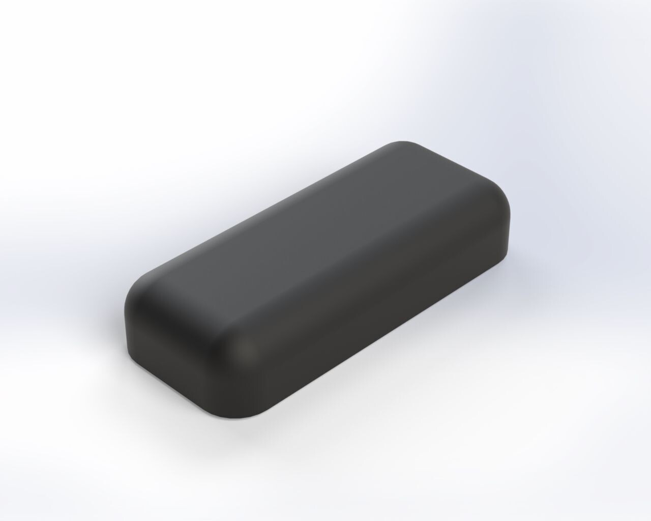 3D Möbelgleiter schwarz 30 x 13 x 6 mm