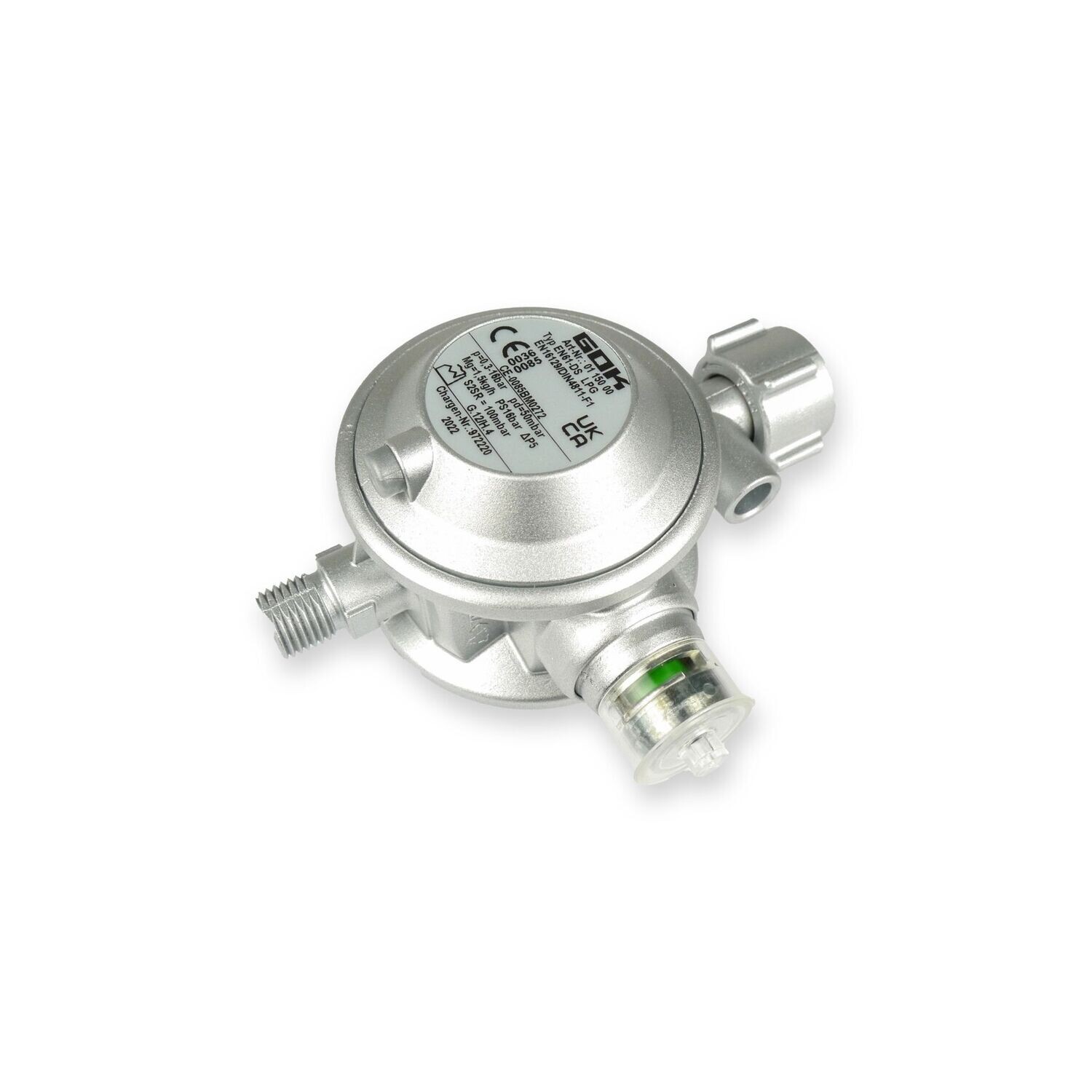 Gas-Regler 1,5 kg 50 mbar