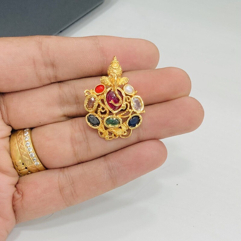 Ganesh Navaratna Locket