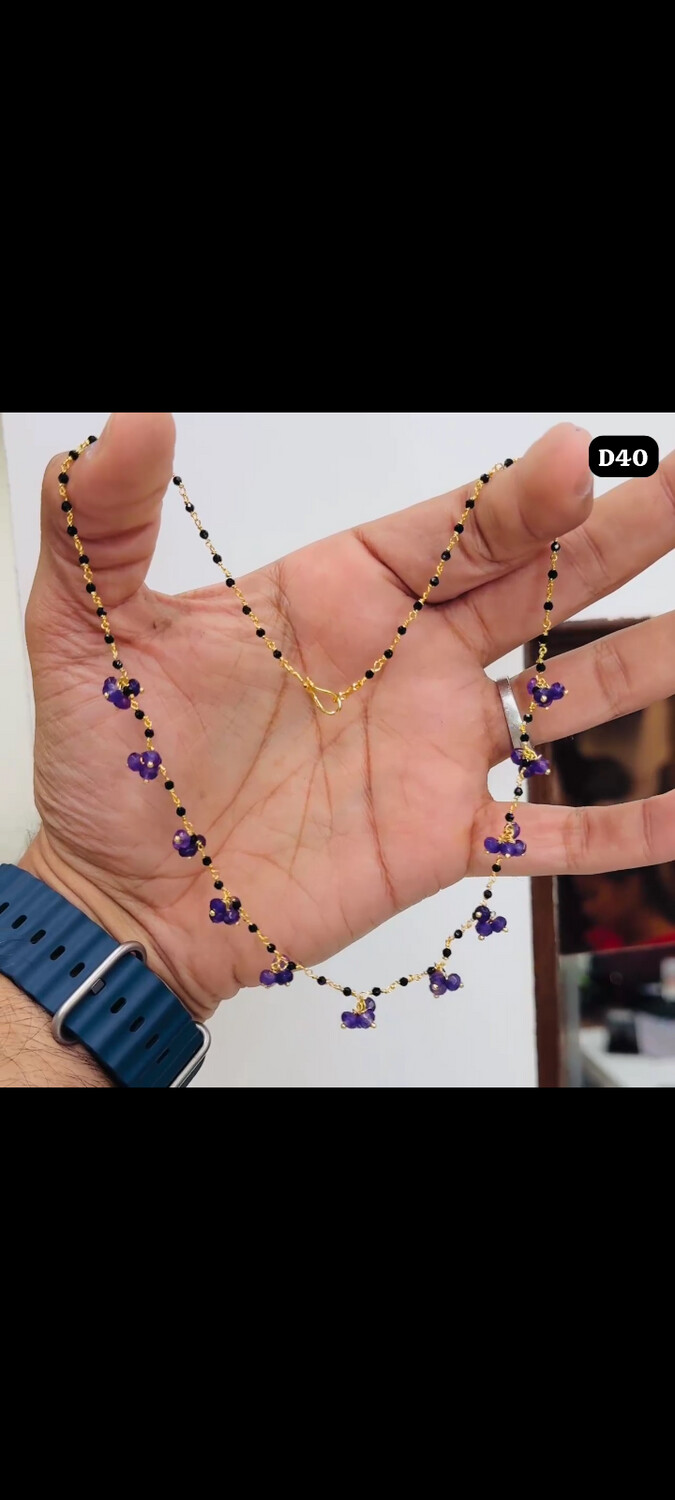 Black beads