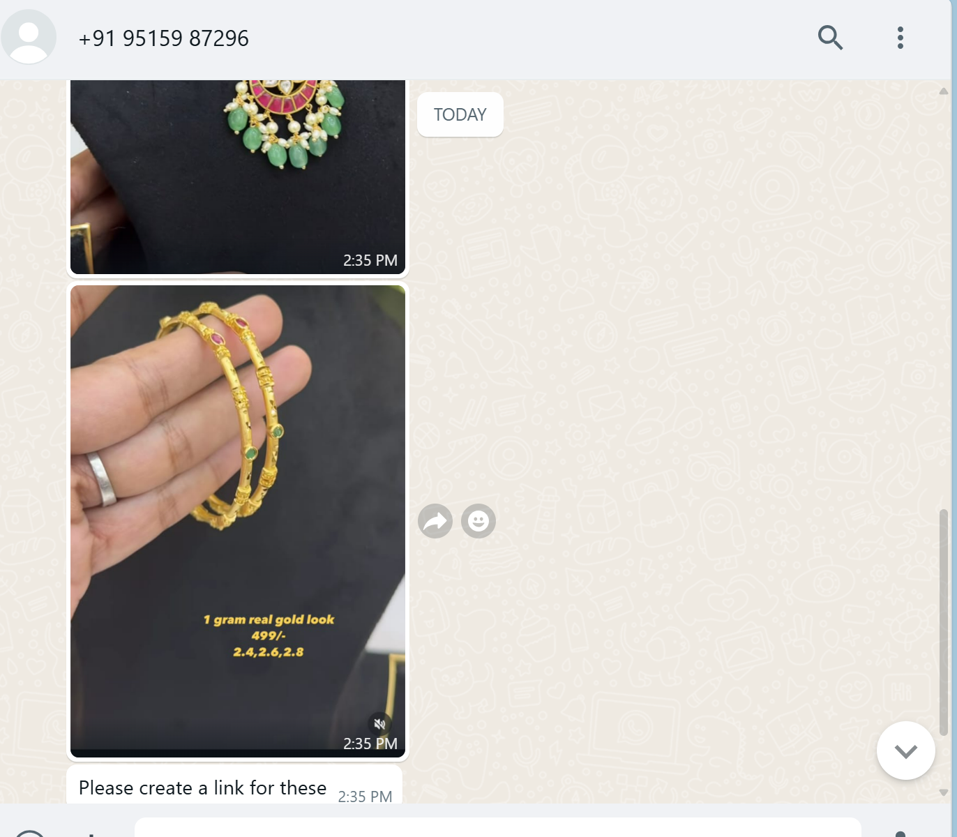 customised order
