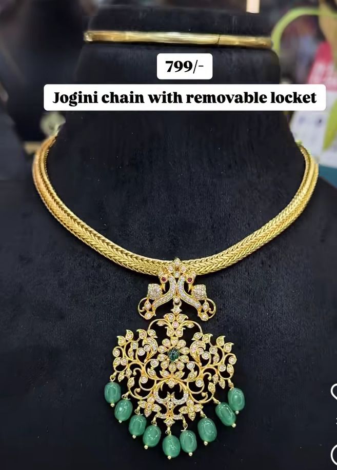 Jogini chain with removable locket