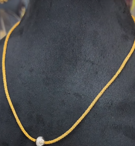 chain with diamond cut ball