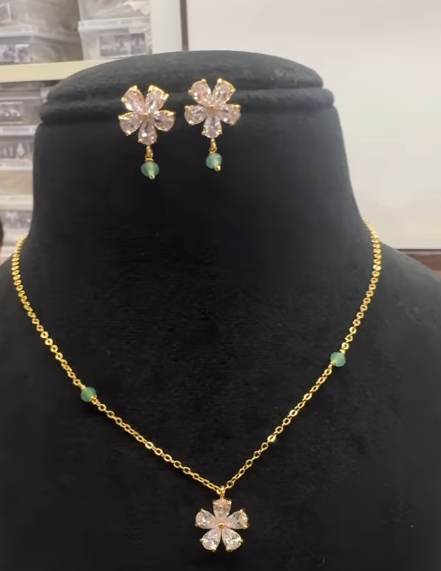 Beads chain with earrings