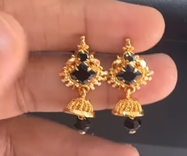 Microplated jhumkas
