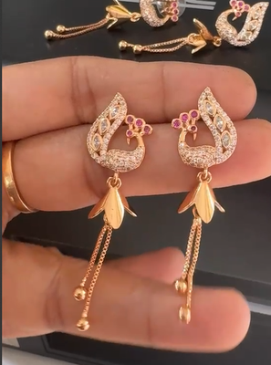 Peacock jhumkas